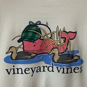 Mens Vineyard Vines Tee Shirt Duck Hunt Graphic.